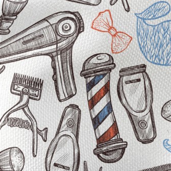 Shaving Barber Shop Waterproof Canvas