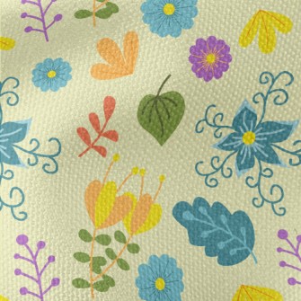 Fantasy Fairytale Flowers Waterproof Canvas
