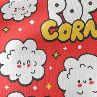 Smiley Popcorn Waterproof Canvas