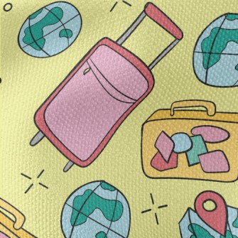 Around The World Luggage Waterproof Canvas