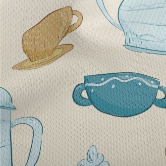 Elegant Afternoon Tea Snacks Athletic Mesh Flat Back