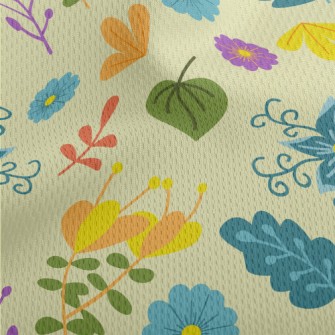 Fantasy Fairytale Flowers Athletic Mesh Flat Back