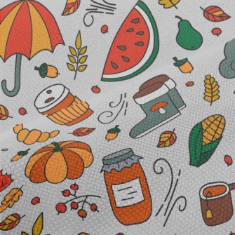 Harvest Pumpkin Corn Jam Performance Linen