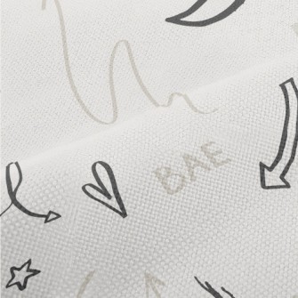 Random Text Graffiti Performance Linen