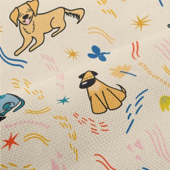 Golden Retriever Corgi Performance Linen