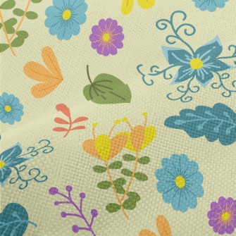 Fantasy Fairytale Flowers Performance Linen