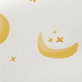 Crescent Moon And Stars Twill