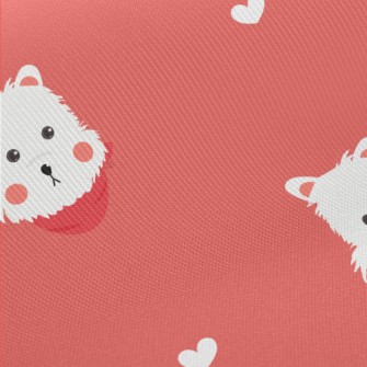 Blushing White Terrier Twill