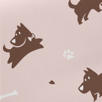 Running And Playing Puppy Twill