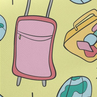 Around The World Luggage Twill