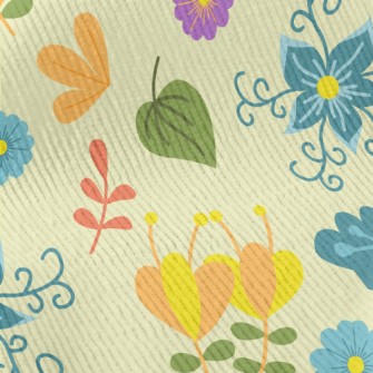 Fantasy Fairytale Flowers Standard Corduroy