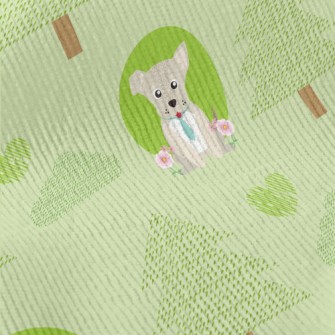 Little Forest And Dogs Standard Corduroy