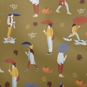 People Holding Umbrellas In Au Dobby