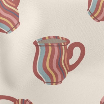 Simple Striped Cup Stretch Ponte