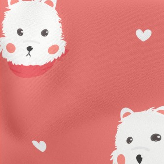 Blushing White Terrier Stretch Ponte