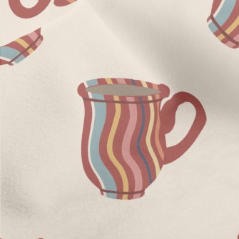 Simple Striped Cup Micro Fleece