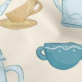 Elegant Afternoon Tea Snacks Micro Fleece