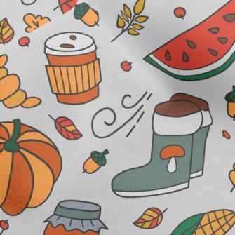 Harvest Pumpkin Corn Jam Micro Fleece