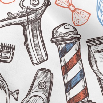 Shaving Barber Shop Micro Fleece