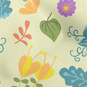 Fantasy Fairytale Flowers Micro Fleece