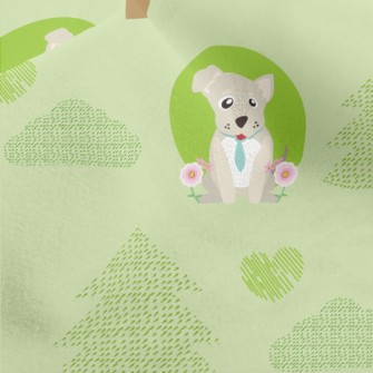 Little Forest And Dogs Micro Fleece