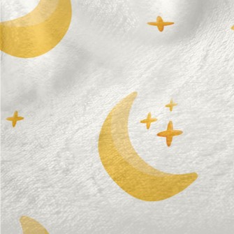 Crescent Moon And Stars Minky