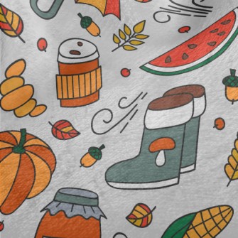 Harvest Pumpkin Corn Jam Minky