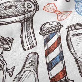Shaving Barber Shop Minky