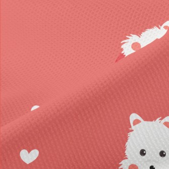 Blushing White Terrier Piqué