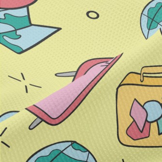 Around The World Luggage Piqué