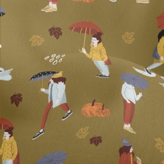 People Holding Umbrellas In Au Lightweight Performance Linen