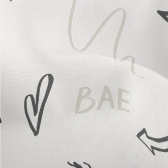 Random Text Graffiti Lightweight Performance Linen