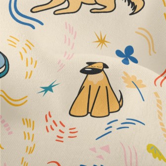 Golden Retriever Corgi Lightweight Performance Linen