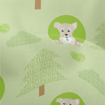 Little Forest And Dogs Lightweight Performance Linen