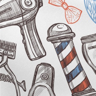 Shaving Barber Shop Pongee