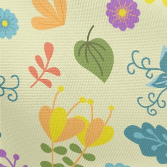 Fantasy Fairytale Flowers Pongee