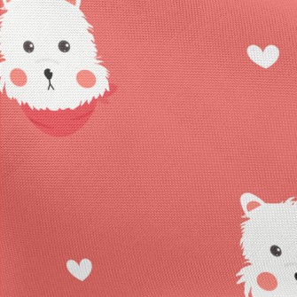 Blushing White Terrier Pongee