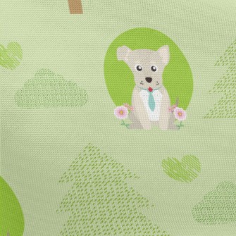 Little Forest And Dogs Pongee