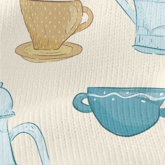 Elegant Afternoon Tea Snacks Stretch Jersey