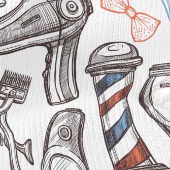 Shaving Barber Shop Stretch Jersey