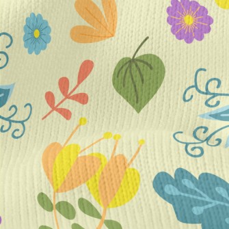 Fantasy Fairytale Flowers Stretch Jersey