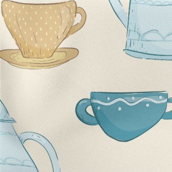 Elegant Afternoon Tea Snacks Lightweight Cotton Poplin