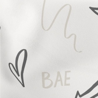 Random Text Graffiti Lightweight Cotton Poplin