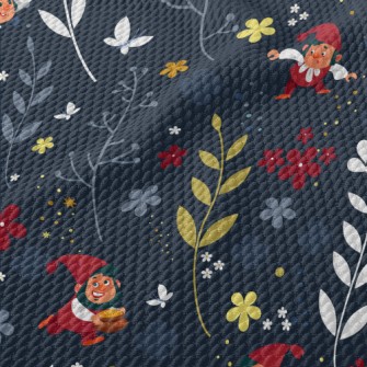 Lively And Funny Elf Birdseye Piqué