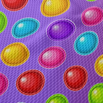 Colorful Polka Dots Birdseye Piqué