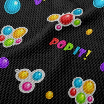 Pop Style Text Birdseye Piqué