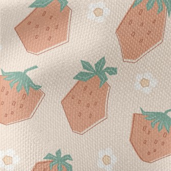 Square Water Chestnut Strawber Waterproof Canvas