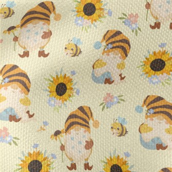 Elves And Sunflowers Waterproof Canvas