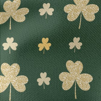Shiny Gold Clover Waterproof Canvas