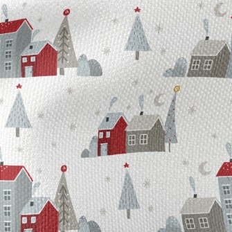 Nordic Small House Waterproof Canvas